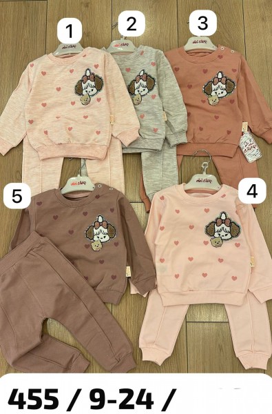 Костюм Двунитка Для Девочки Mini Clup (9-12-18-24мес.)