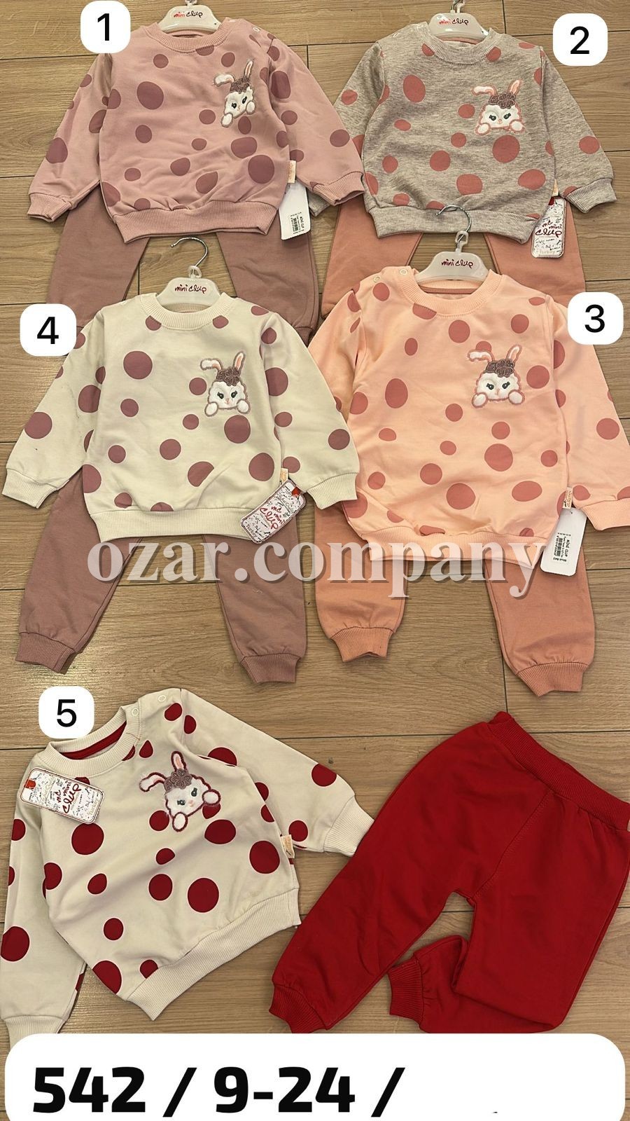 Костюм Двунитка Для Девочки Mini Clup (9-12-18-24мес.)