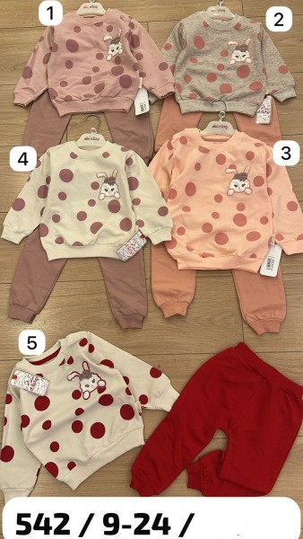 Костюм Двунитка Для Девочки Mini Clup (9-12-18-24мес.)