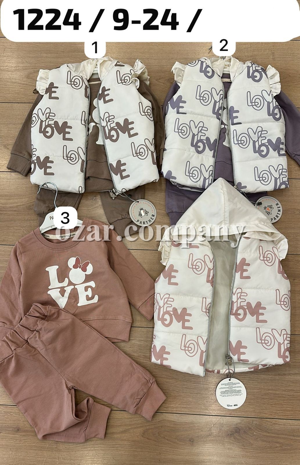 Костюм Тройка Для Девочки Partner (9-12-18-24мес.)