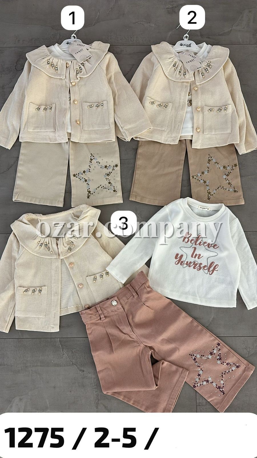 Костюм Тройка Для Девочки Sugar (2-3-4-5лет)