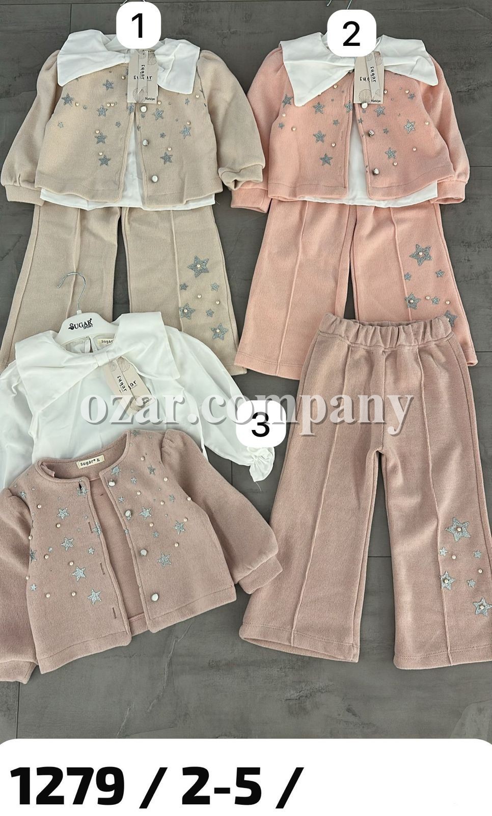 Костюм Тройка Для Девочки Sugar (2-3-4-5лет)