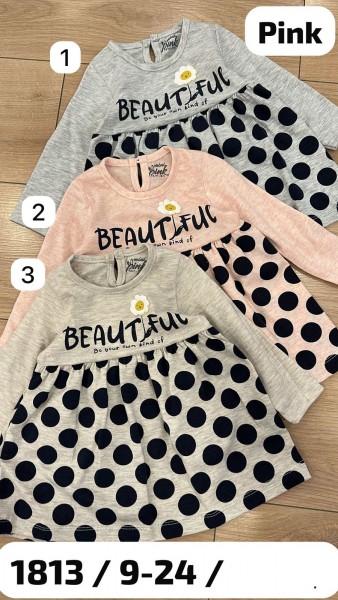 Платье Для Девочки Mini Pink (9-12-18-24мес.)