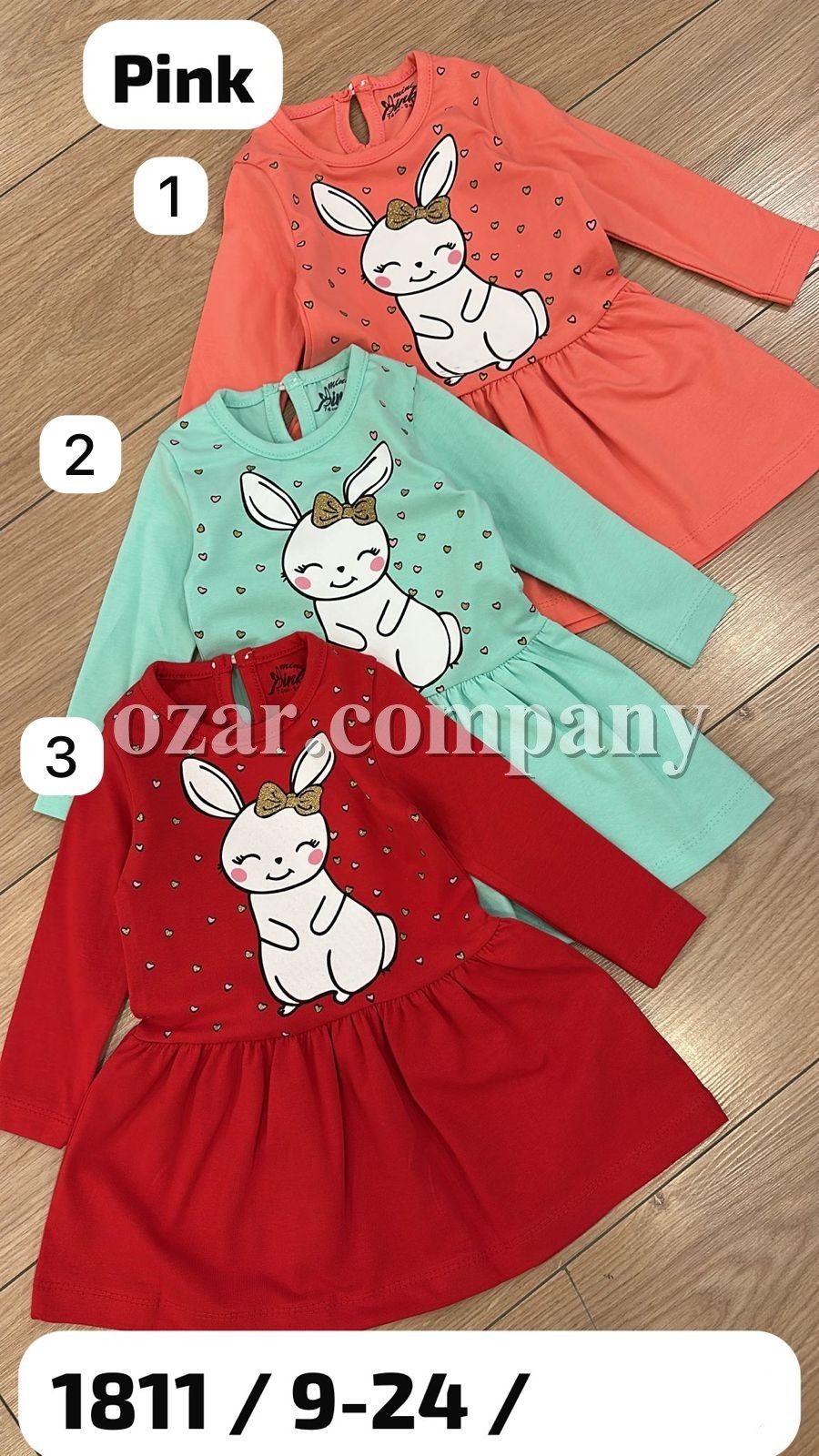 Платье Для Девочки Mini Pink (9-12-18-24мес.)