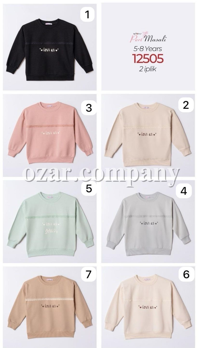 Свитшот Двунитка Для Девочки Peri Masali (5-6-7-8лет) 