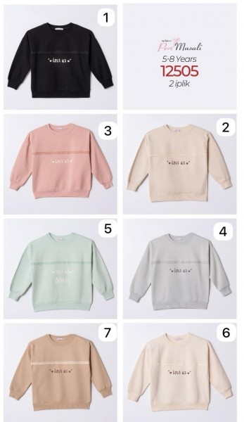 Свитшот Двунитка Для Девочки Peri Masali (5-6-7-8лет) 