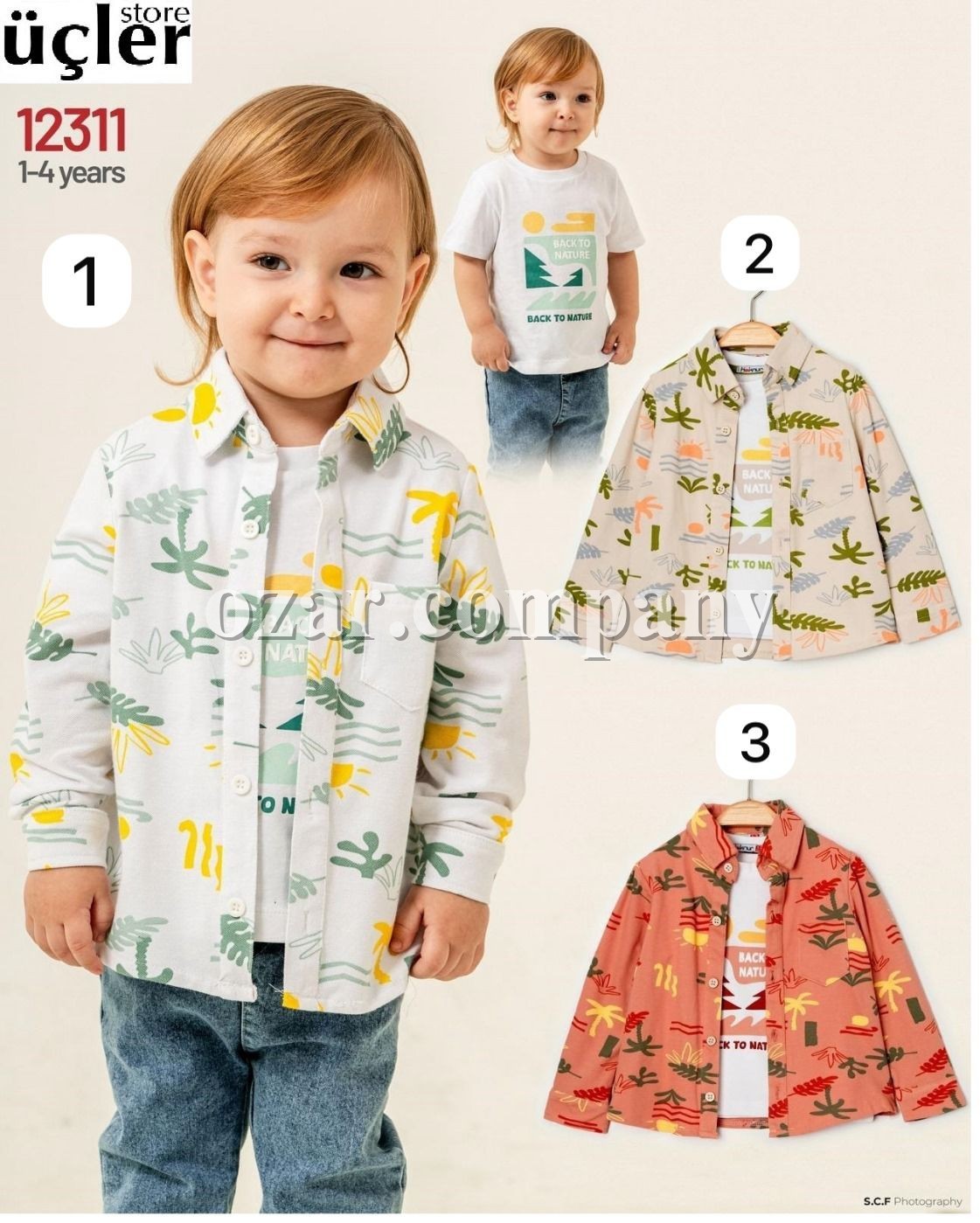 Комплект Рубашка Футболка Для Мальчика Haknur (1-2-3-4лет) 