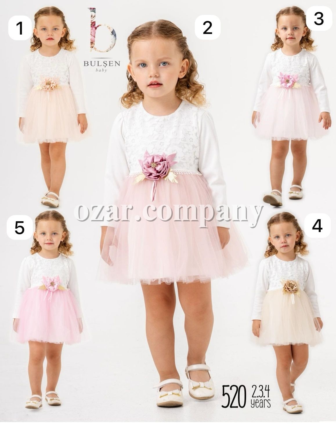 Нарядное Платье Для Девочки Bulsen (2-3-4лет) 