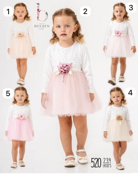 Нарядное Платье Для Девочки Bulsen (2-3-4лет) 