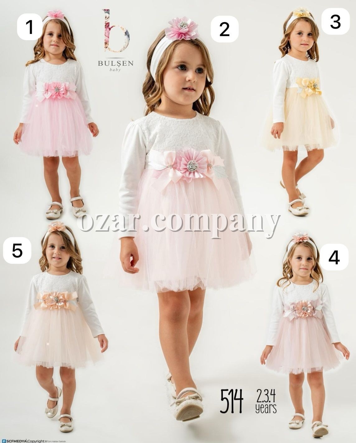 Нарядное Платье Для Девочки Bulsen (2-3-4лет) 