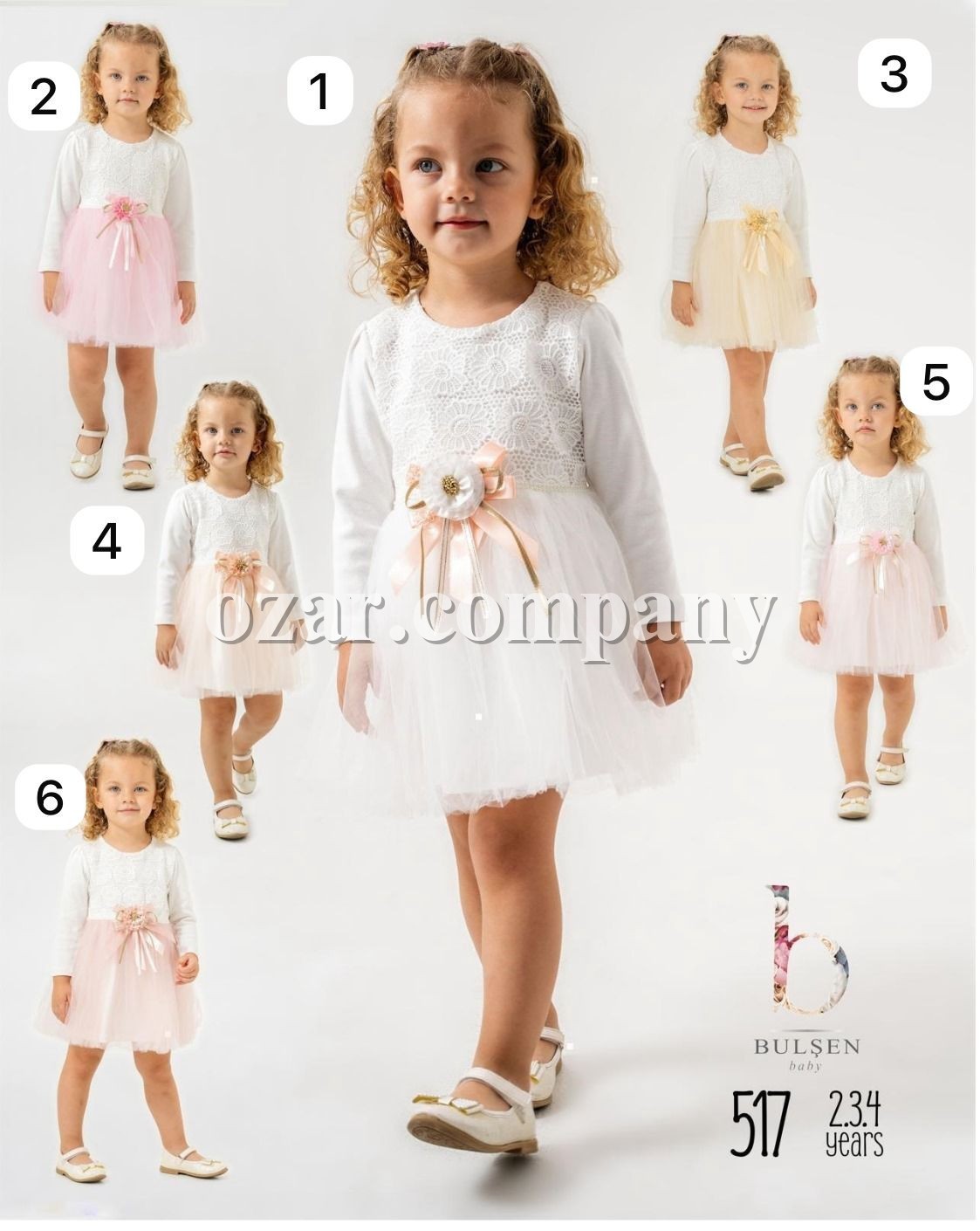 Нарядное Платье Для Девочки Bulsen (2-3-4лет) 