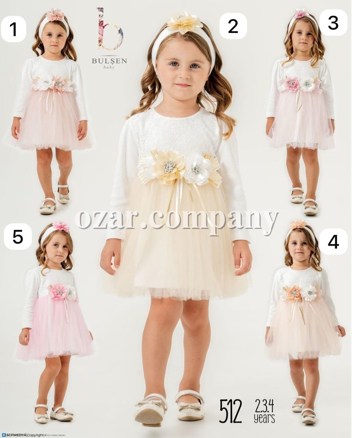 Нарядное Платье Для Девочки Bulsen (2-3-4лет) 