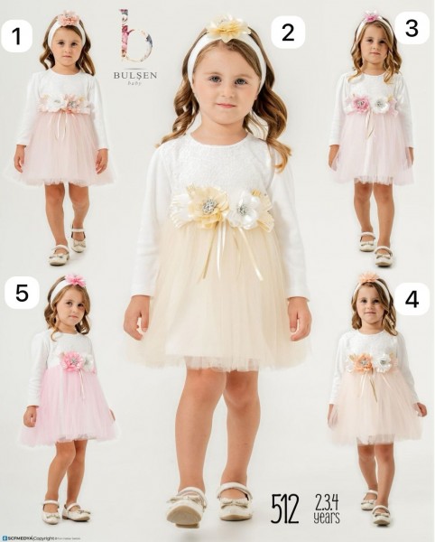 Нарядное Платье Для Девочки Bulsen (2-3-4лет) 