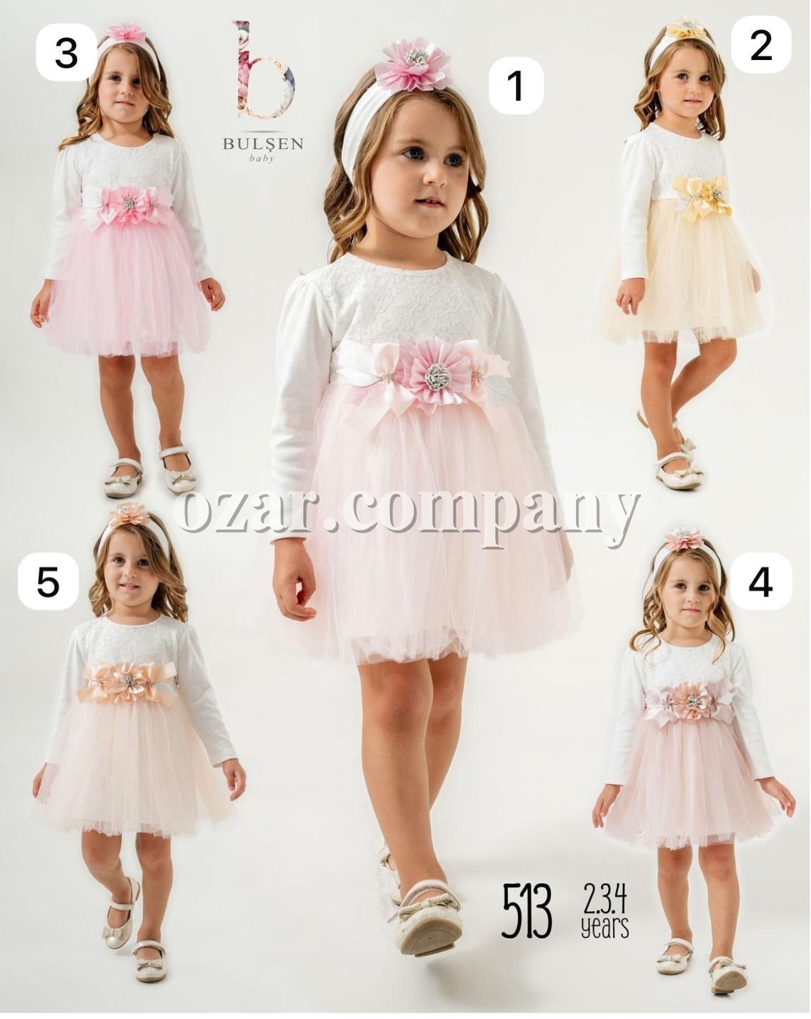 Нарядное Платье Для Девочки Bulsen (2-3-4лет) 