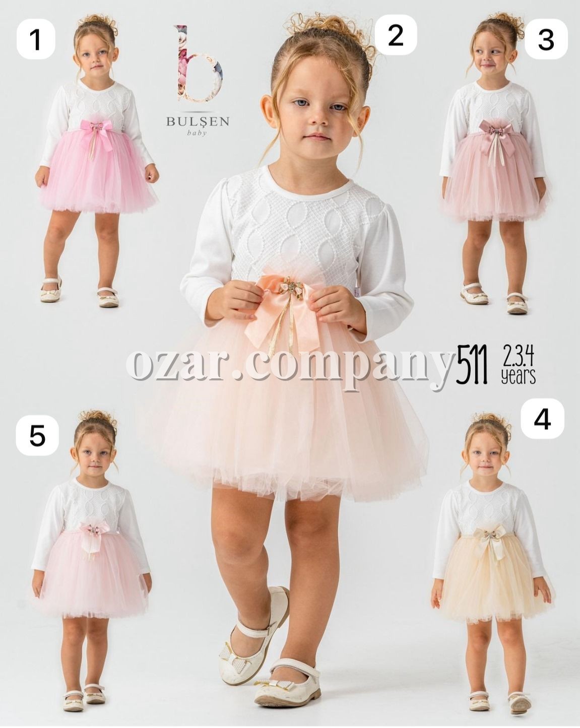 Нарядное Платье Для Девочки Bulsen (2-3-4лет) 