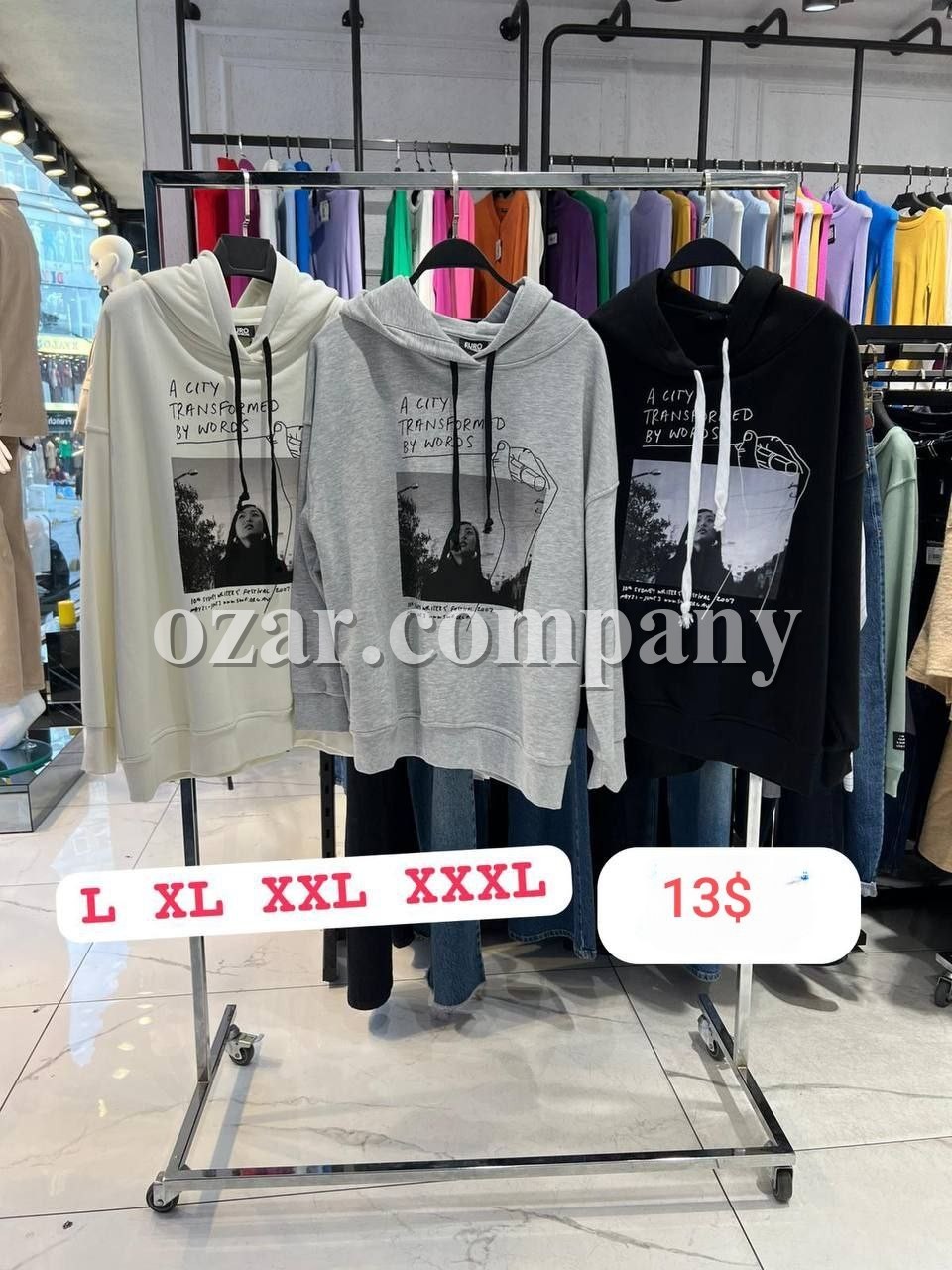 Женское Худи Euro Fashion (Большие размеры)