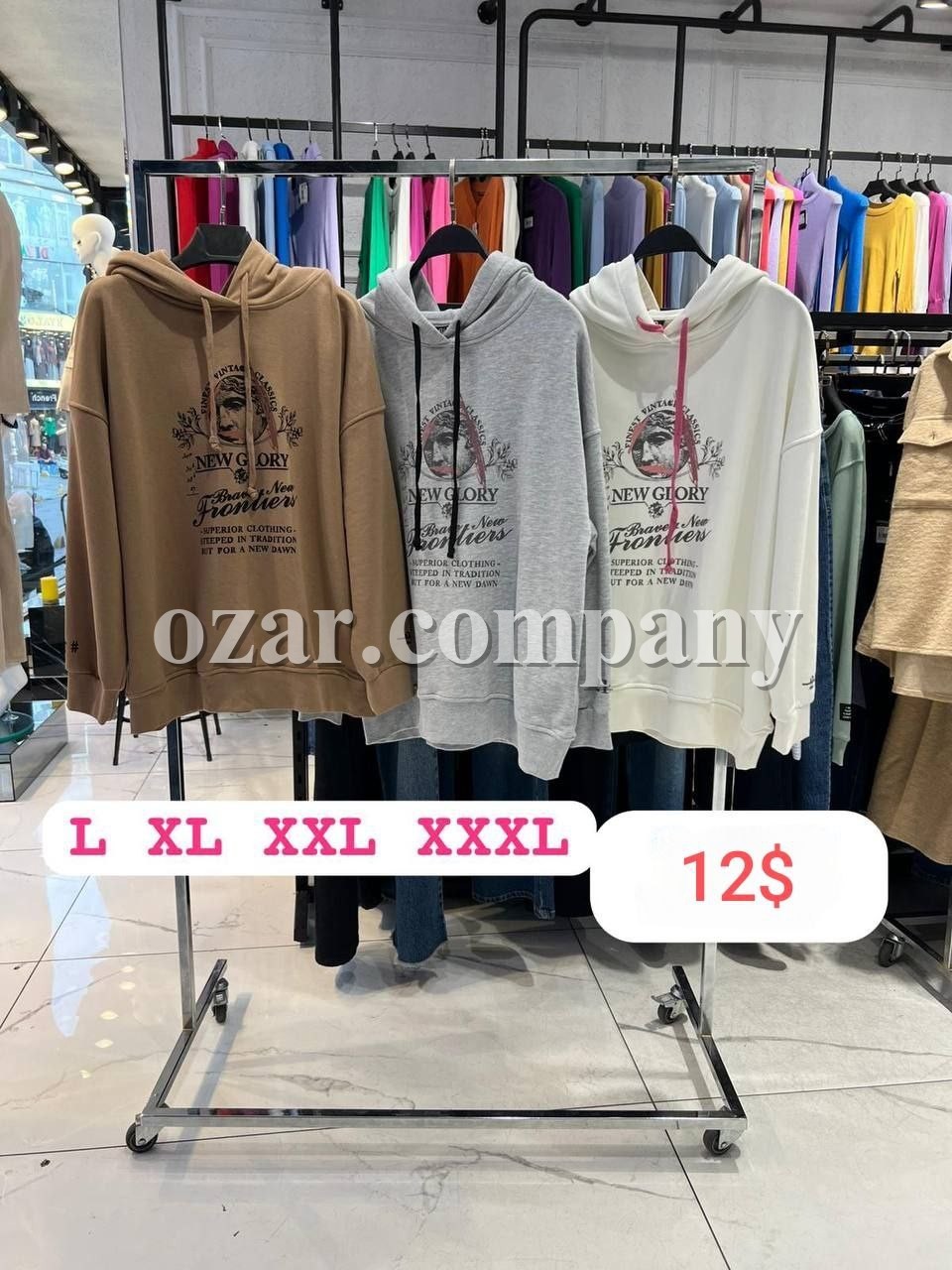 Женское Худи Euro Fashion (Большие размеры)