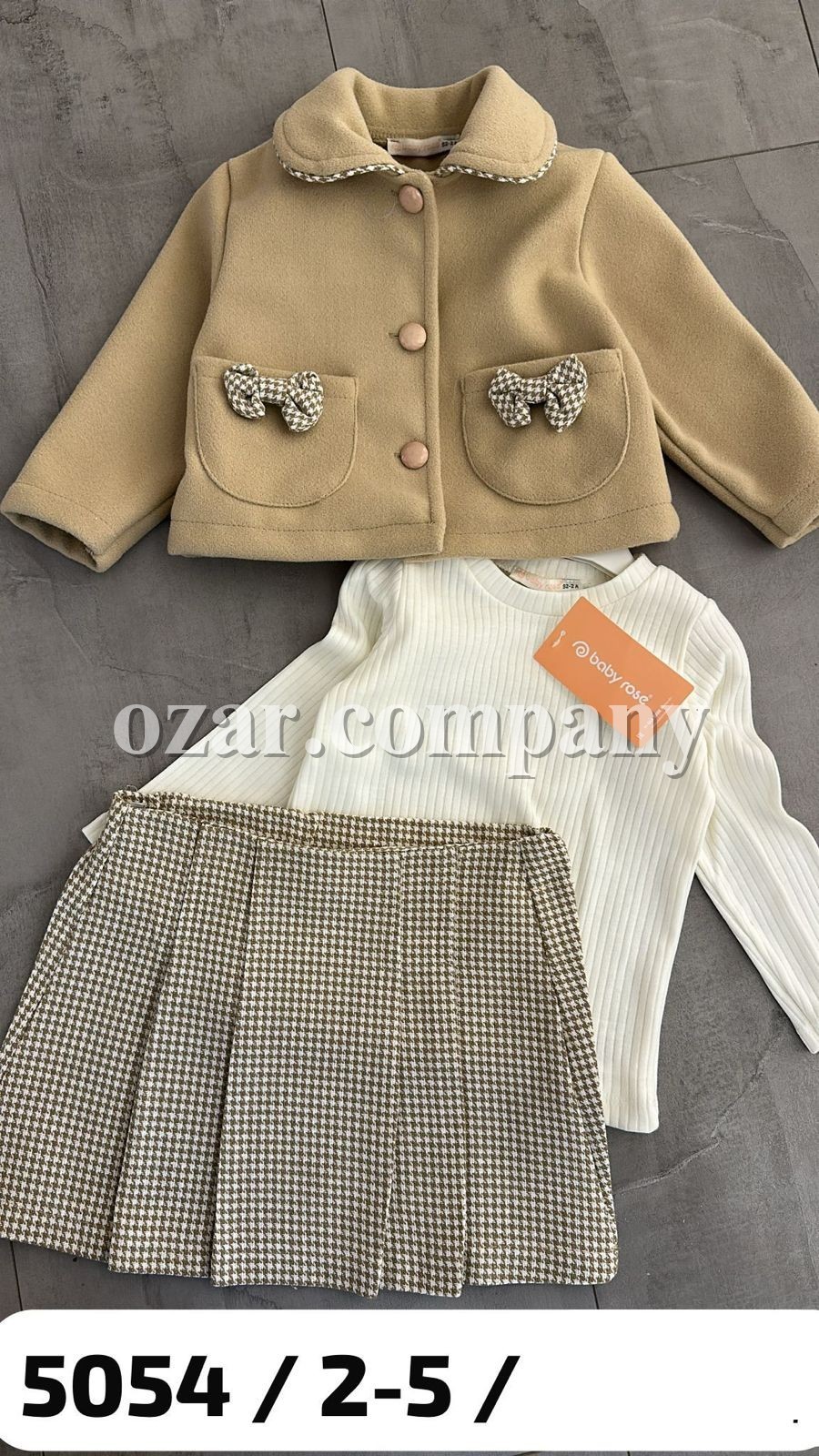 Костюм Тройка Для Девочки Baby Rose (2-3-4-5лет)