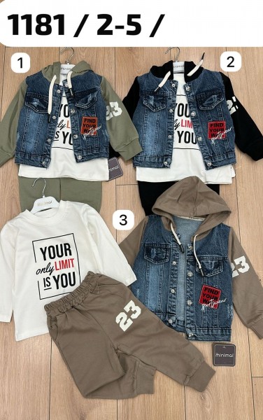 Костюм Тройка Для Мальчика Minimal (2-3-4-5лет)