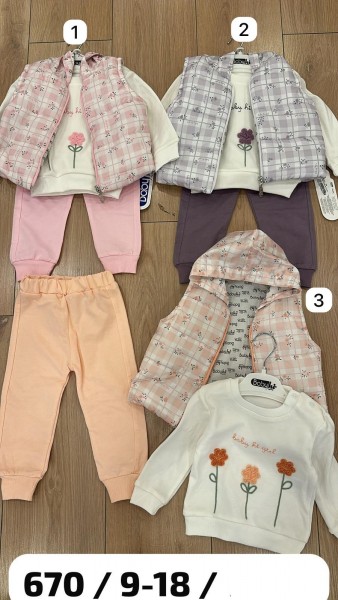 Костюм Тройка Для Девочки Babyhi (9-12-18мес.)