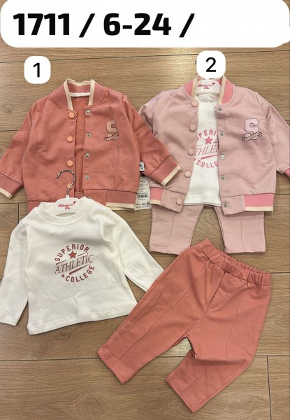 Костюм Тройка Для Девочки Bebedexs (6-12-18-24мес.)