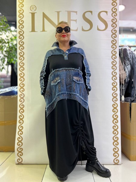 Женское Джинсовое Платье Iness (Большие размеры)