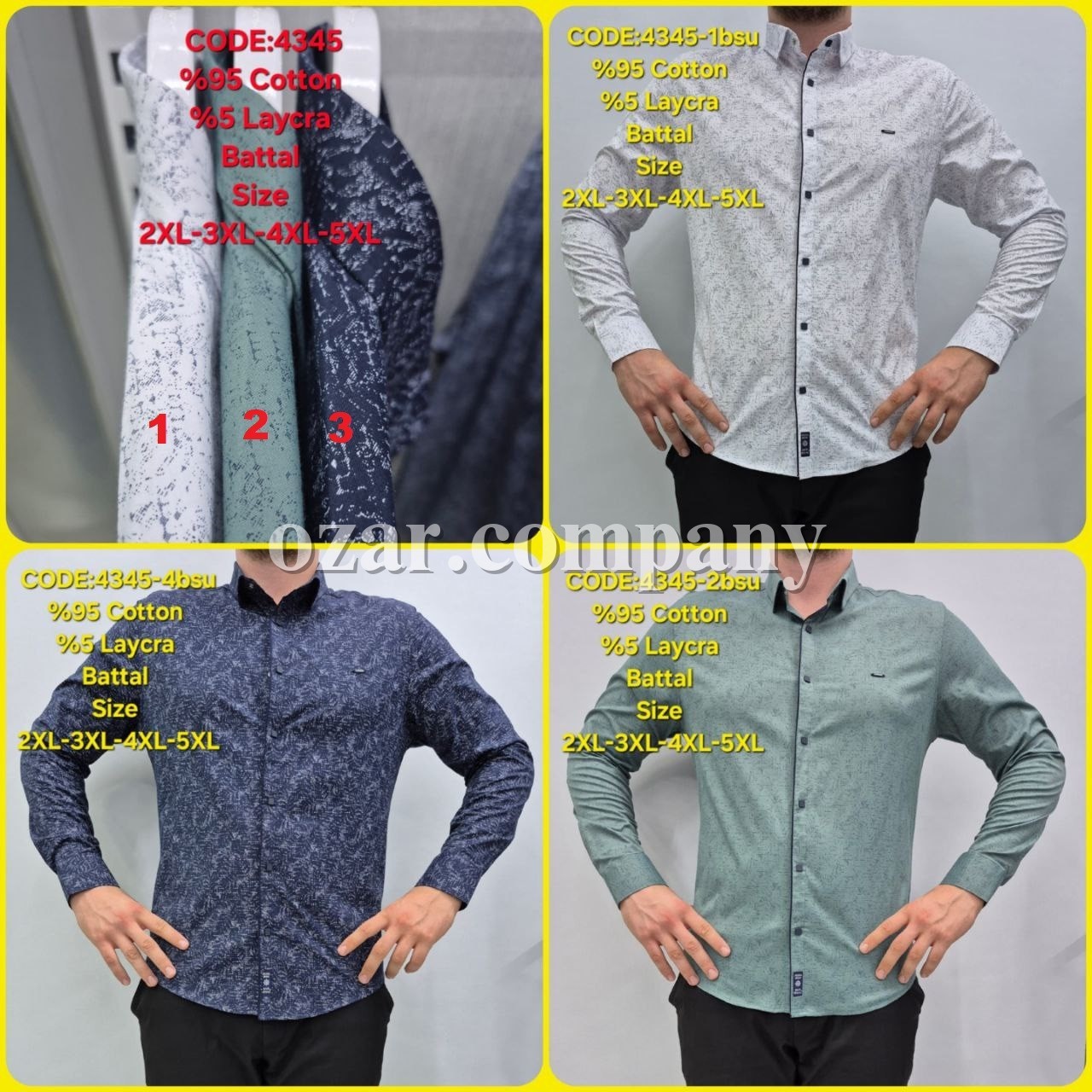 Мужская Рубашка Barbegal (Большие размеры)