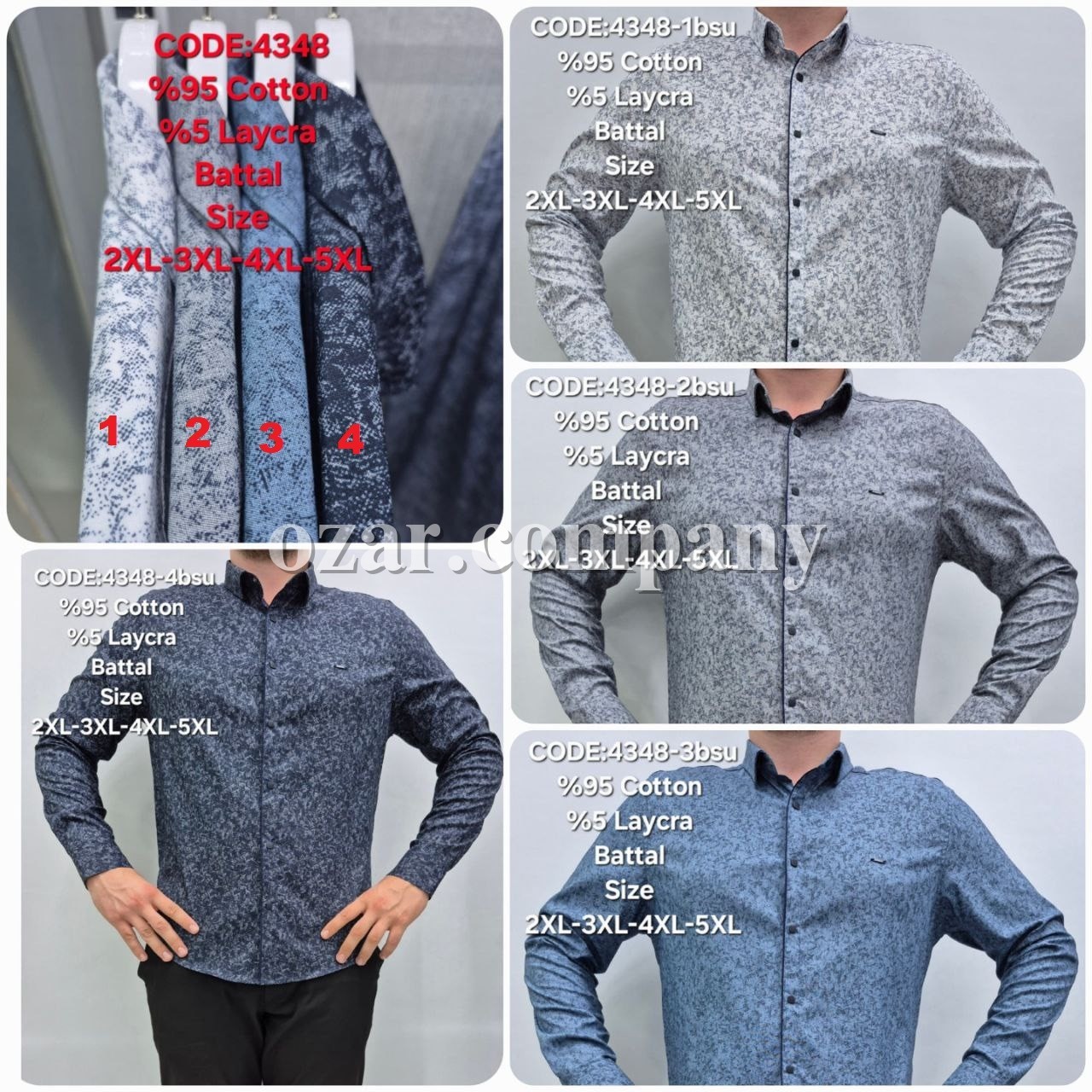 Мужская Рубашка Barbegal (Большие размеры)