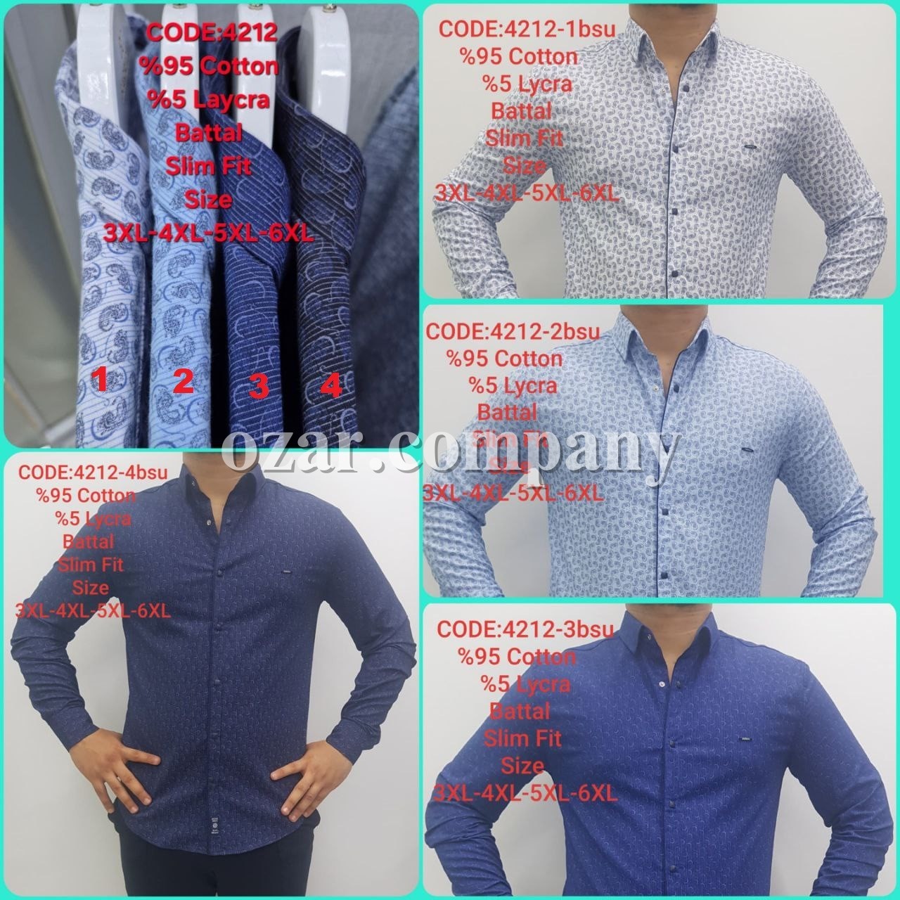 Мужская Рубашка Barbegal (Большие размеры)