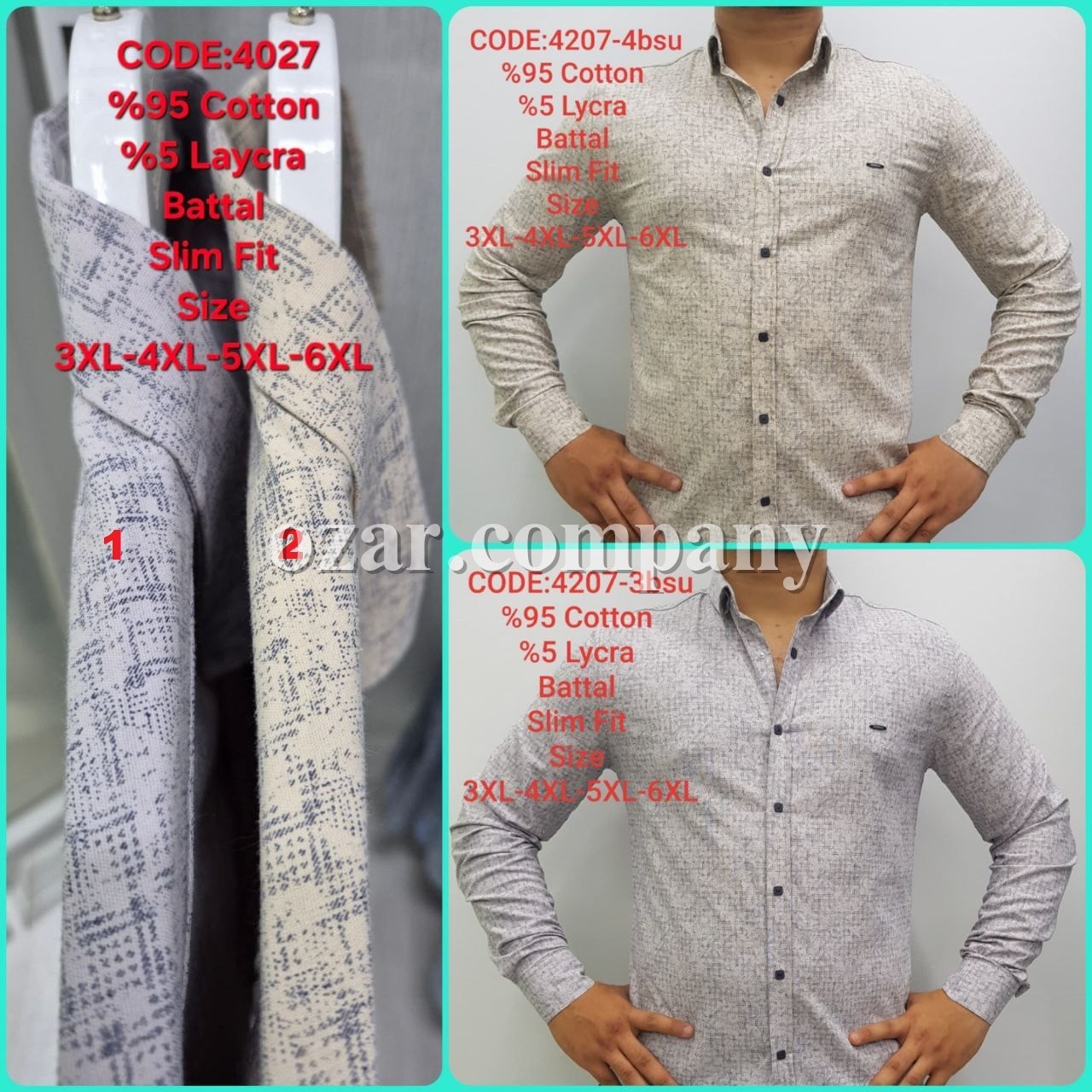 Мужская Рубашка Barbegal (Большие размеры)