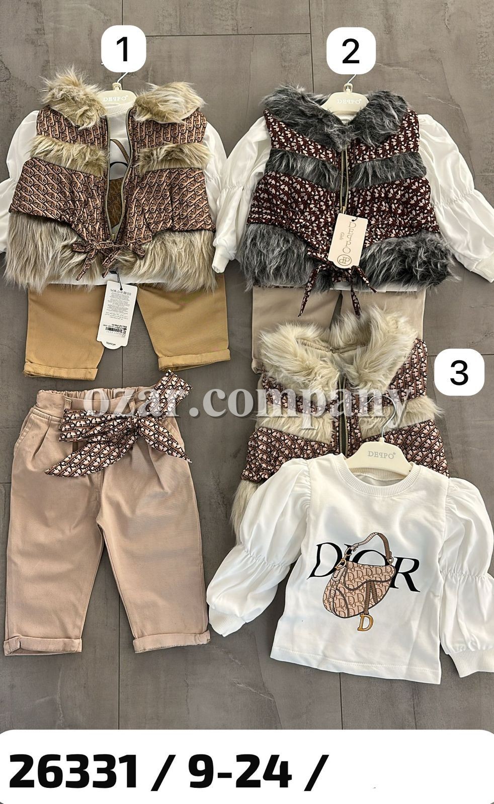 Костюм Тройка Для Девочки Deppo (9-12-18-24мес.)