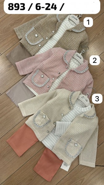 Костюм Тройка Для Девочки Bebelink (6-9/9-12/12-18/18-24мес.)