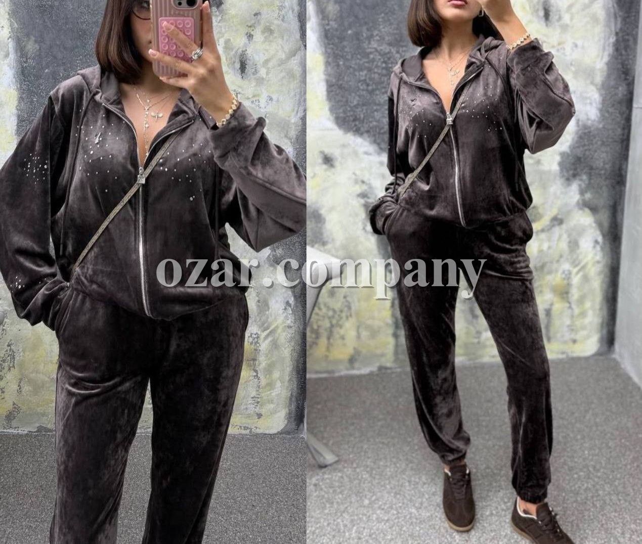 Женский Велюровый Костюм Cute