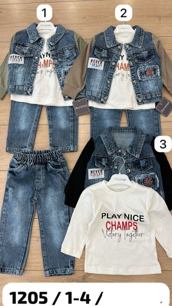 Костюм Тройка Для Мальчика Minimal (1-2-3-4лет) 