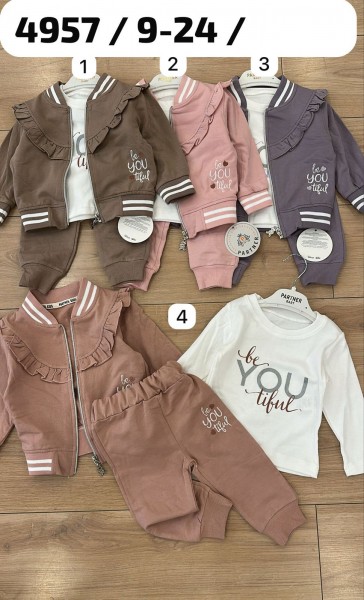 Костюм Тройка Для Девочки Partner (9-12-18-24мес.)