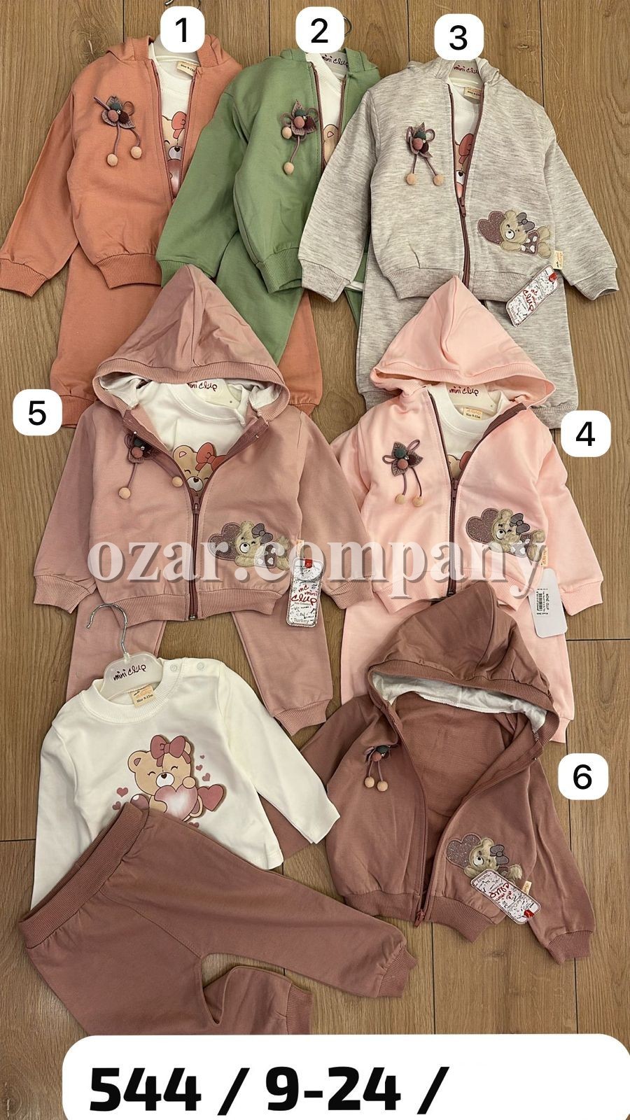 Костюм Тройка Для Девочки Mini Clup (9-12-18-24мес.)