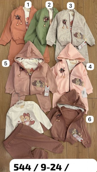 Костюм Тройка Для Девочки Mini Clup (9-12-18-24мес.)