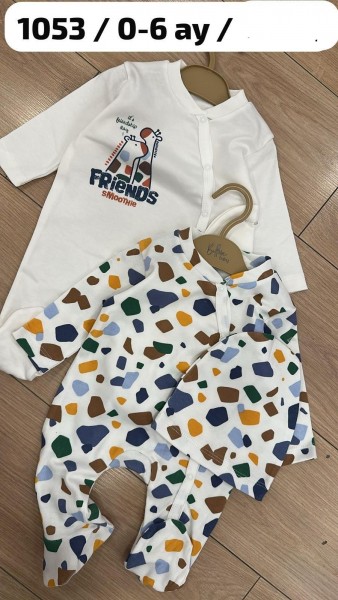 Пара Человечков Для Мальчика Balloon Baby (0-3/3-6мес. по 2 шт.) 