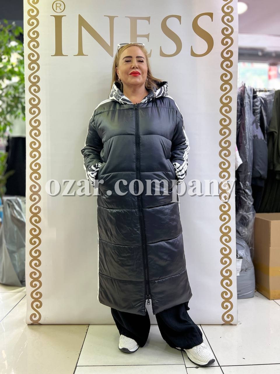 Женская Двухсторонняя Куртка Iness (Супер батал)