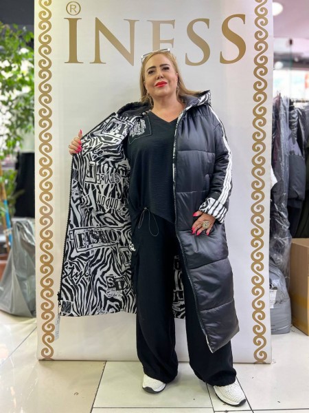 Женская Двухсторонняя Куртка Iness (Супер батал)