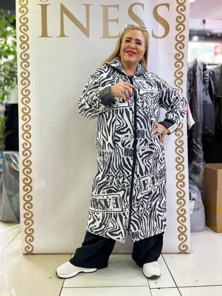 Женская Двухсторонняя Куртка Iness (Супер батал)