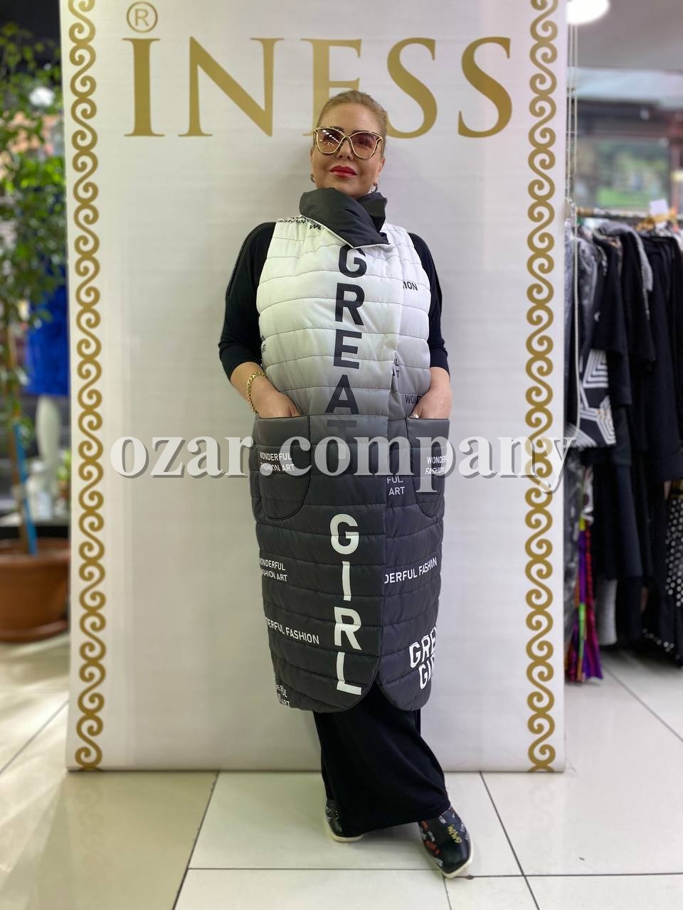 Женская Двухстороняя Жилетка Iness (Большие размеры)