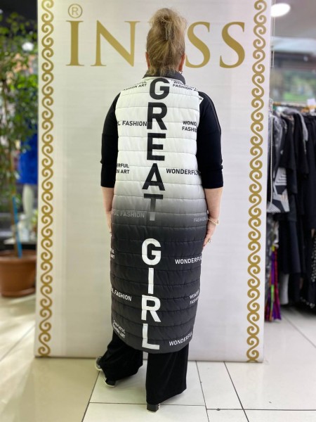 Женская Двухстороняя Жилетка Iness (Большие размеры)