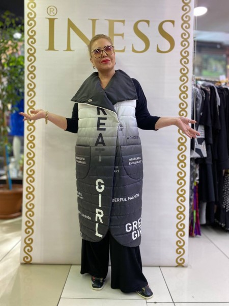 Женская Двухстороняя Жилетка Iness (Большие размеры)