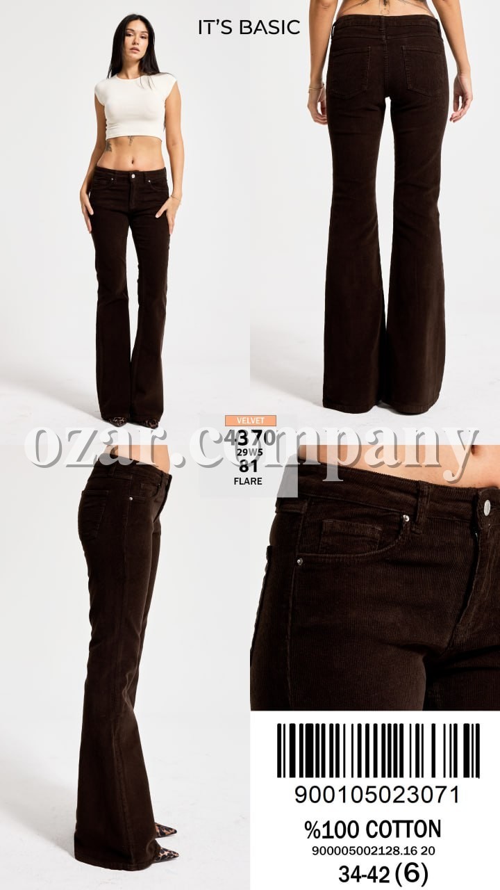 Женские Вельветовые Джинсы ITS Basic  
