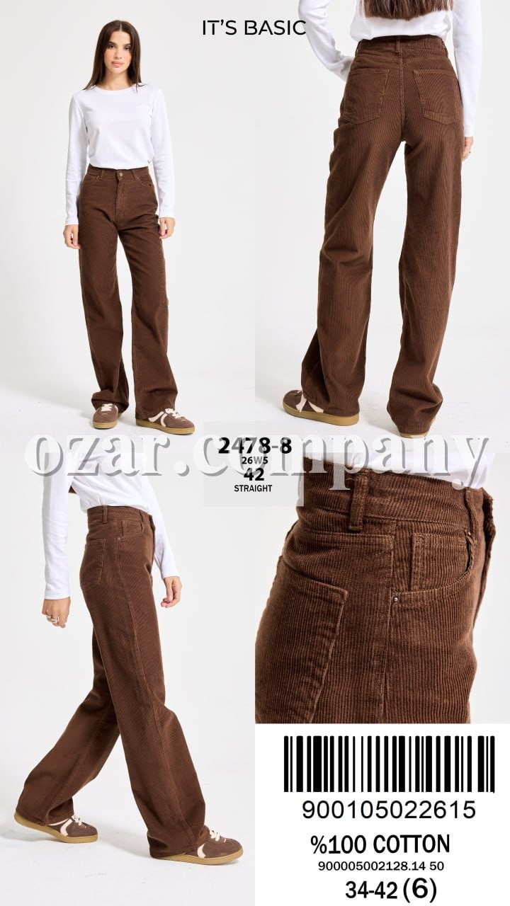 Женские Вельветовые Джинсы ITS Basic  