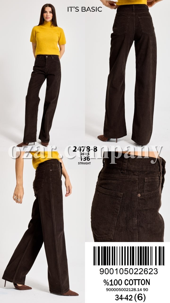 Женские Вельветовые Джинсы ITS Basic  