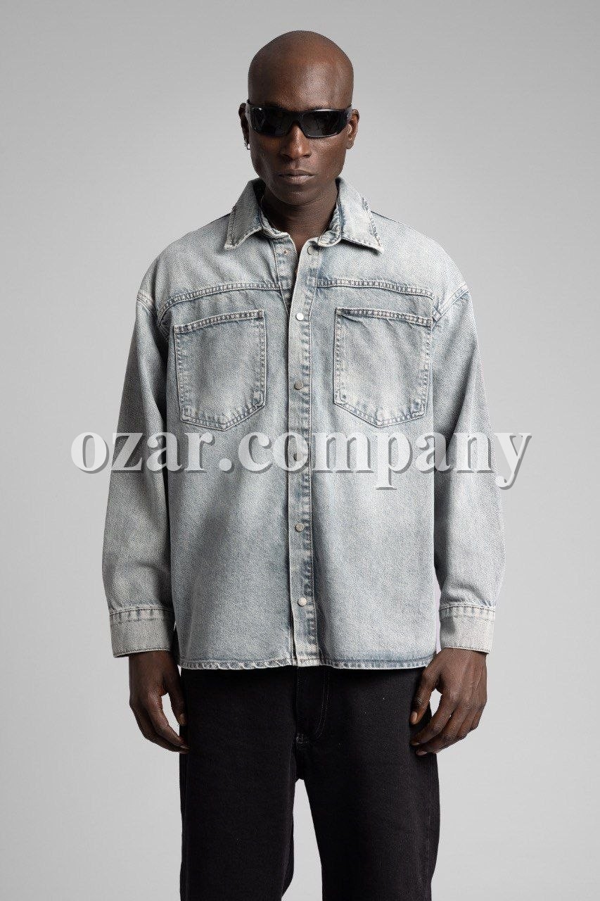 Мужская Джинсовая Рубашка Catch