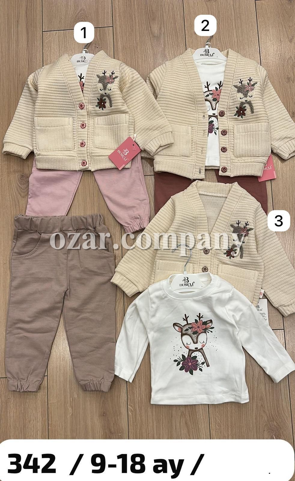 Костюм Тройка Для Девочки Buseli (9-12-18мес.)