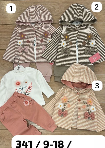 Костюм Тройка Для Девочки Buseli (9-12-18мес.)